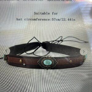 NWOT Cowboy/Cowgirl Hat Band With Turquoise Stone SKU 179